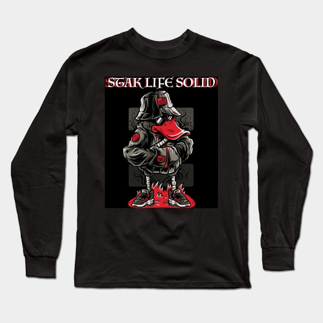 stak life solid Long Sleeve T-Shirt by Teeznutz